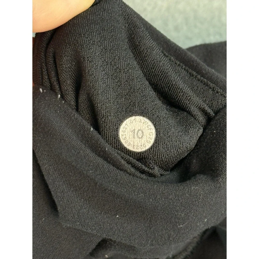 Lululemon Pants Womens 10 Black High Rise Flare Yoga Athletic Stretch LW5FC